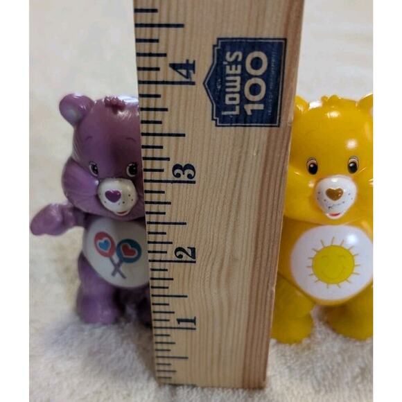 Lot 2 Care Bears PVC Figures 3" TCFC SHARE BEAR, FUNSHINE BEAR, nice - Picture 4 of 9